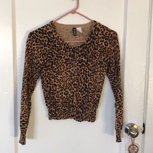 H&M Leopard Cardigan